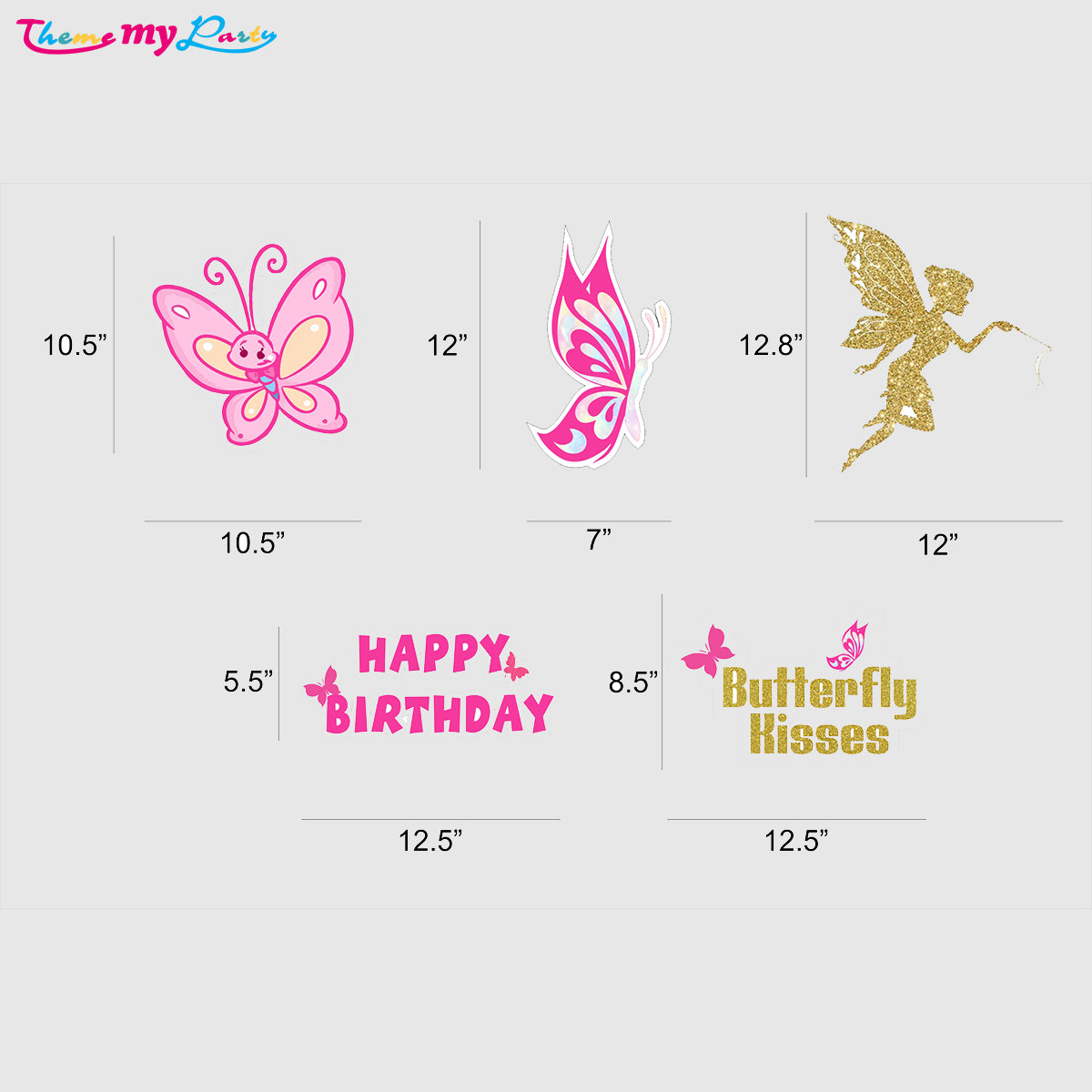Butterflies & Fairies Theme Birthday Party Hanging Set for Decoration
