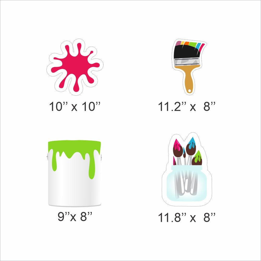 Art and Paint Theme Birthday Party Hangings