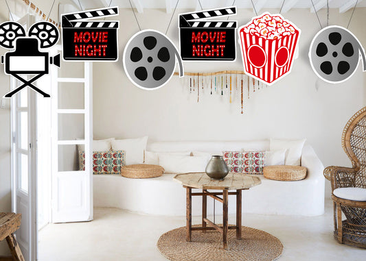 Movie Night Theme Hanging Set for Decoration