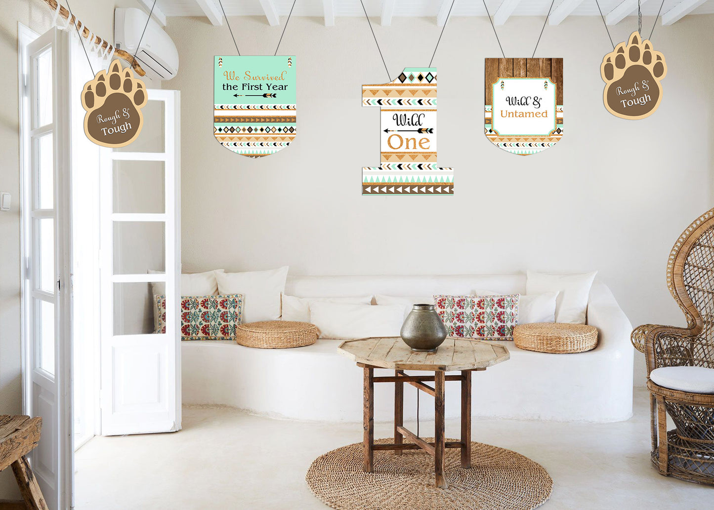 Wild One First Birthday Party Decoration Kit