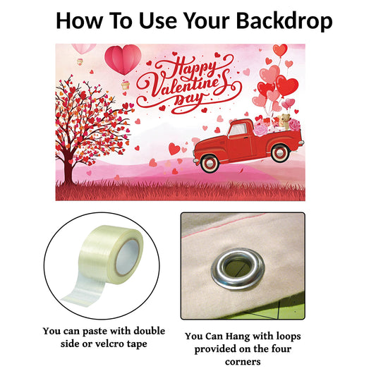 Valentine Party Backdrop for Decoration