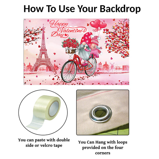 Valentine Party Backdrop for Decoration