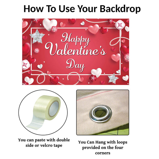Valentine Party Backdrop for Decoration