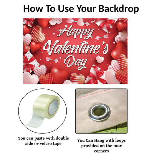 Valentine Party Backdrop for Decoration