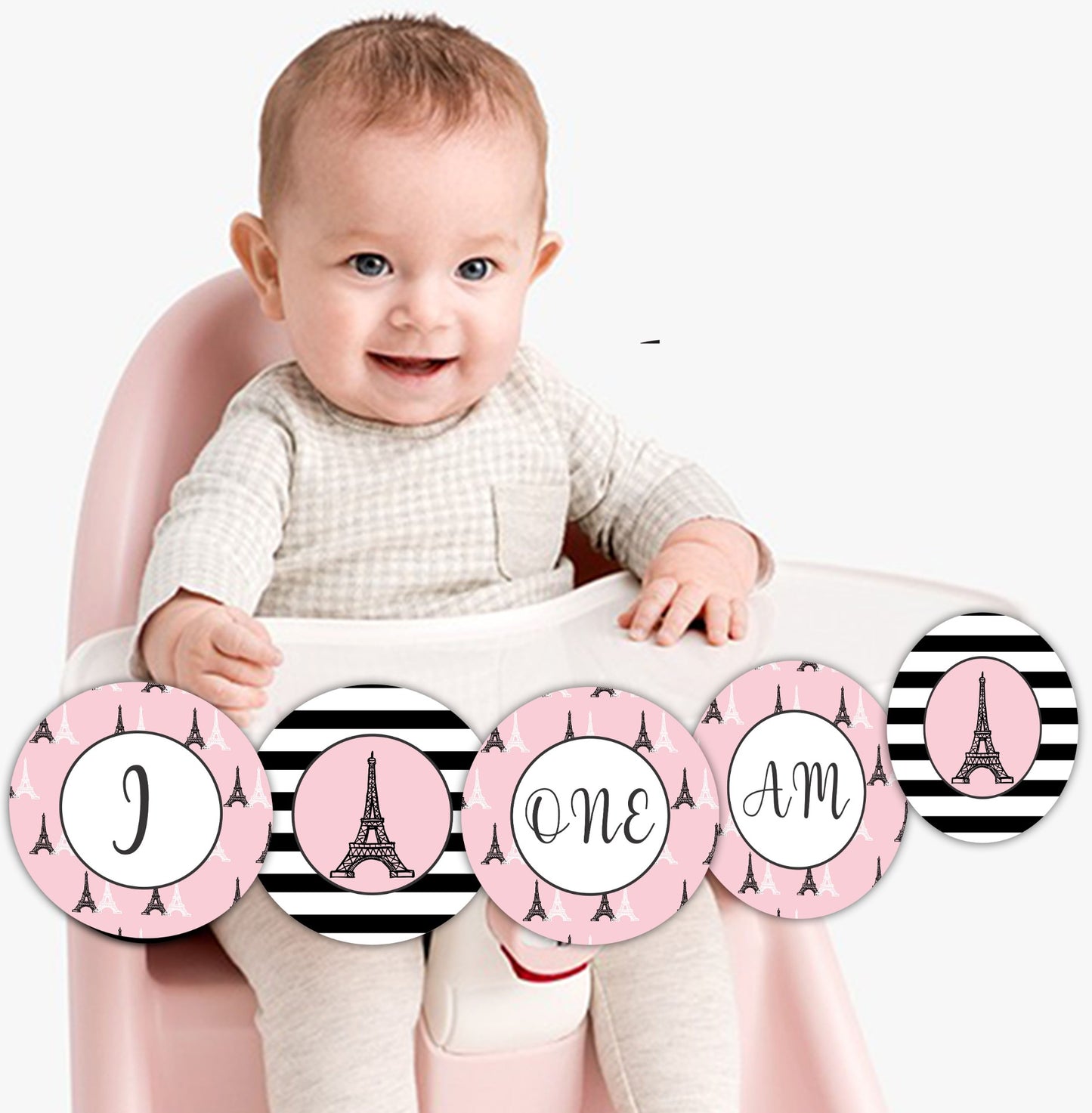 Oh La La Paris Theme Birthday Party Banner for Decoration