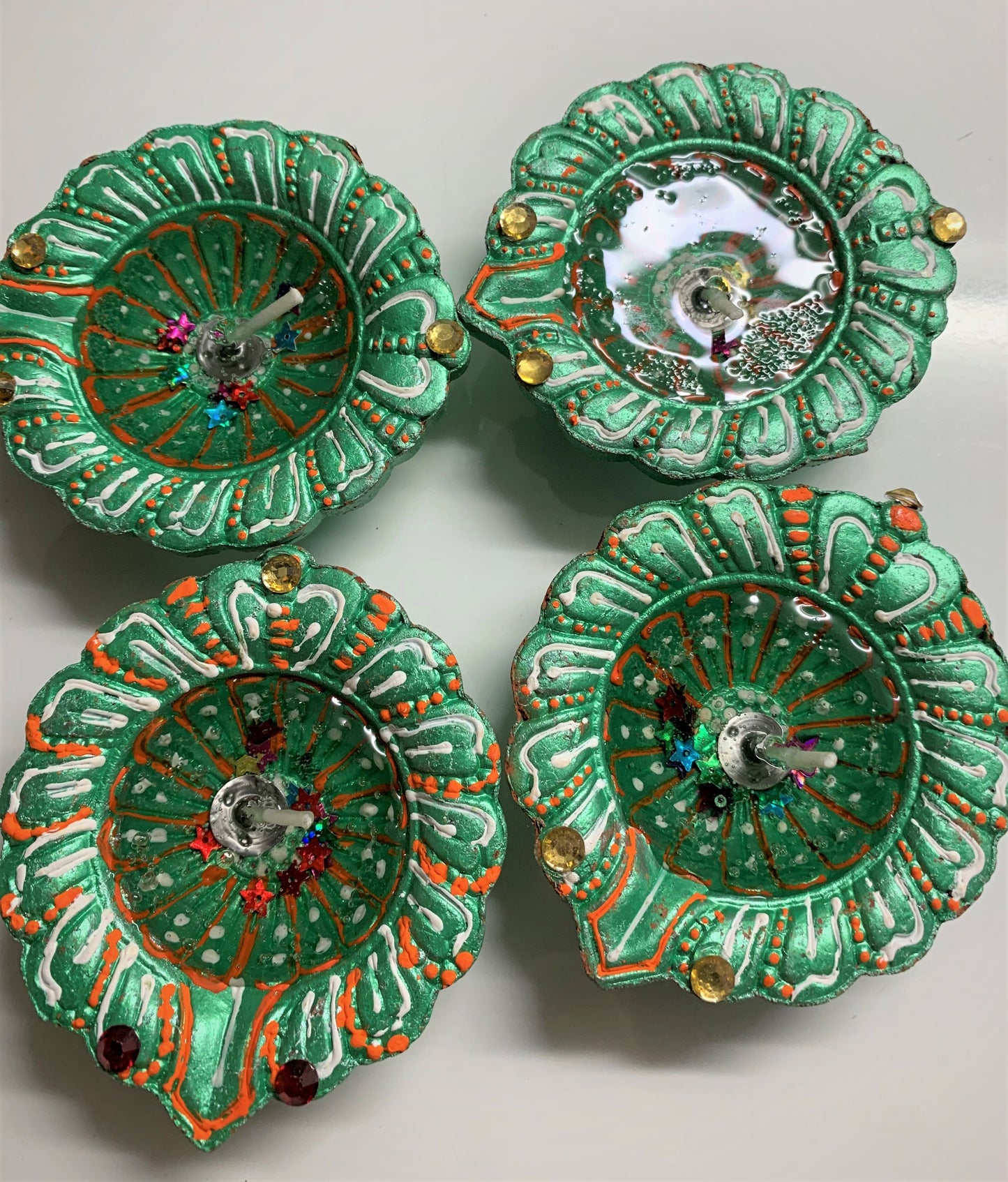 Designer Colourful Earthen Designer Diye
