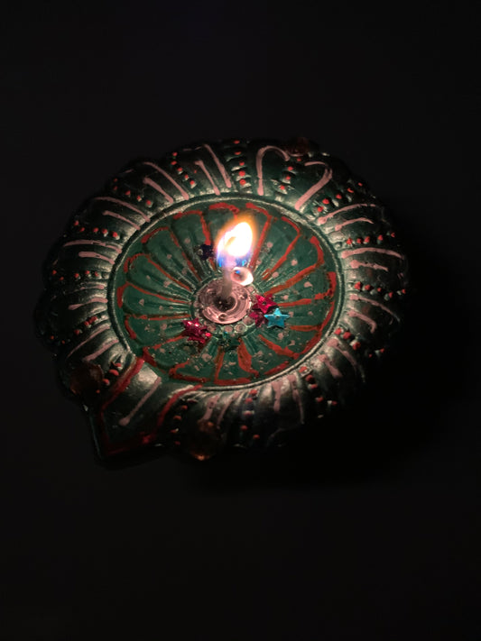 Designer Colourful Earthen Designer Diye