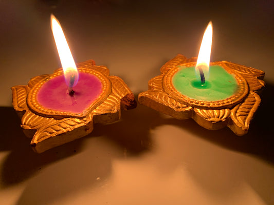 Designer Colourful Earthen Designer Diye