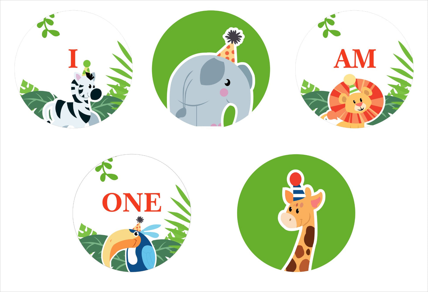 Jungle Theme Birthday Party Banner for Decoration