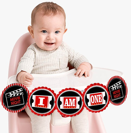 Movie Night Theme Party I Am One Banner For Decoration