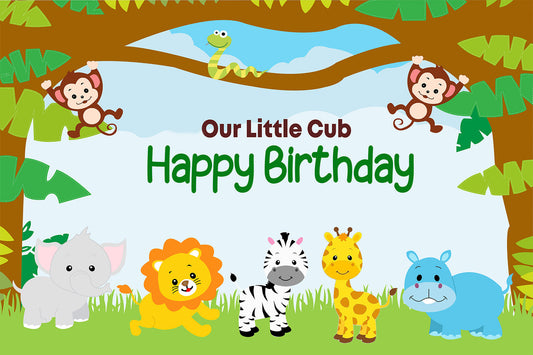 Jungle Theme Party Backdrop