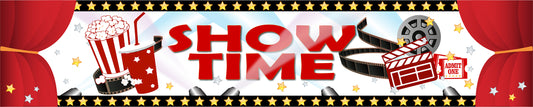 Movie Night Theme Long Banner For Decorations