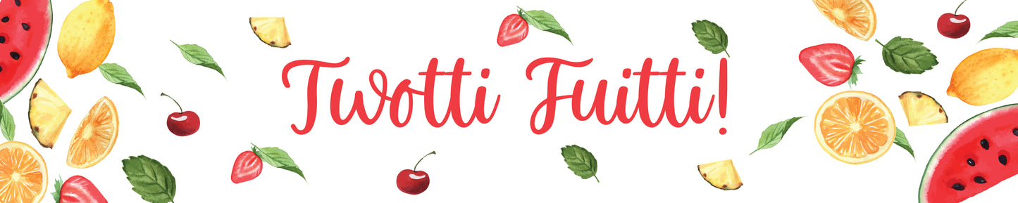 Twotti Fruity Theme Birthday Long Banner for Decoration