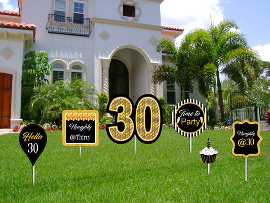 30th Birthday Party Cutouts
