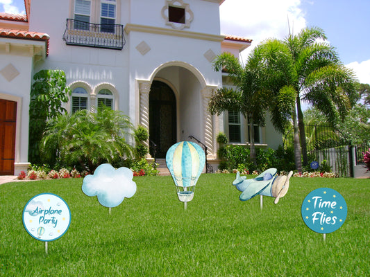 Airplane Theme Birthday Party Cutouts