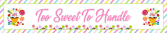 Candy Land Theme Birthday Party Long Banner for Decoration