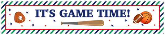 Sports Theme Birthday Long Banner for Decoration