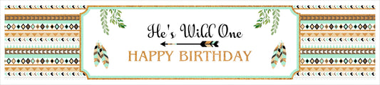 Wild One Birthday Party Long Banner for Decoration