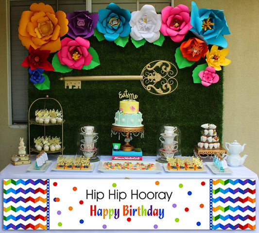 Joyful Theme Birthday Long Banner for Decoration