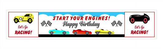 Cars Birthday Party Long Banner for Decoration