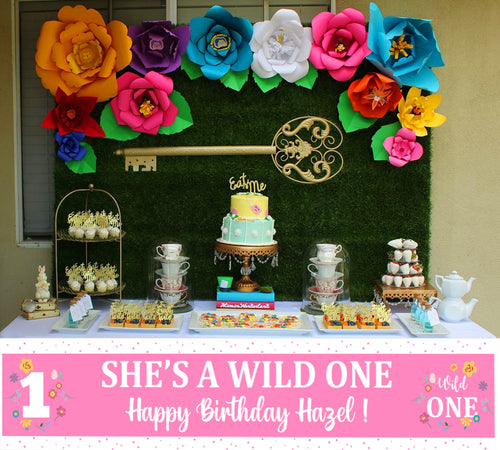 Wild One Birthday Party Long Banner for Decoration