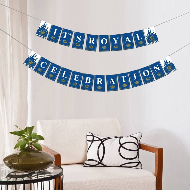 Prince Birthday Party Banner for Decoration