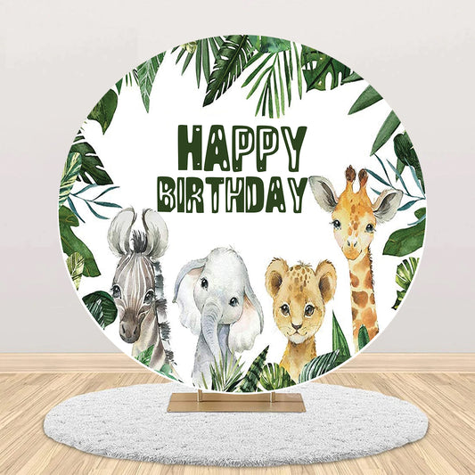 Jungle Theme Birthday Party Backdrop
