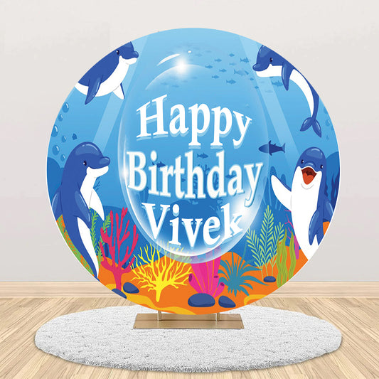 Baby Shark Theme Birthday Party Backdrop