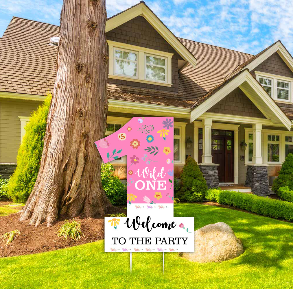 Wild One Birthday Party Welcome Board