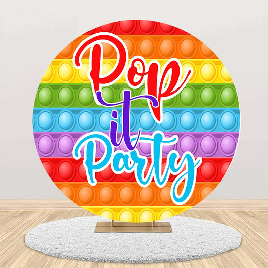 Pop It Theme Birthday Party Backdrop