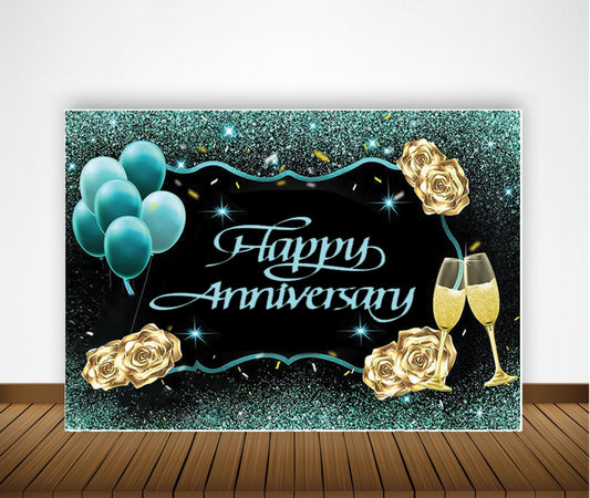 Anniversary Party Backdrop Banners for Couples