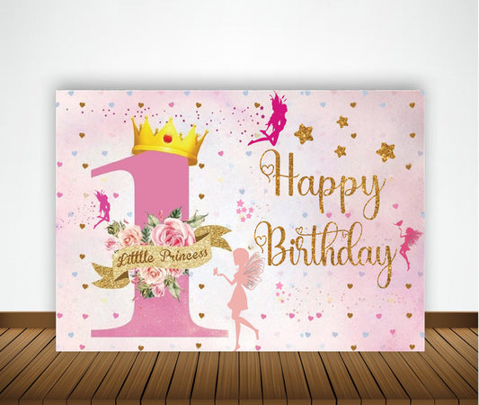 One is Fun First Birthday Party Backdrop For Girls