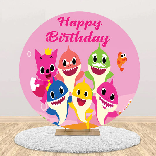 Baby Shark Theme Birthday Party Backdrop