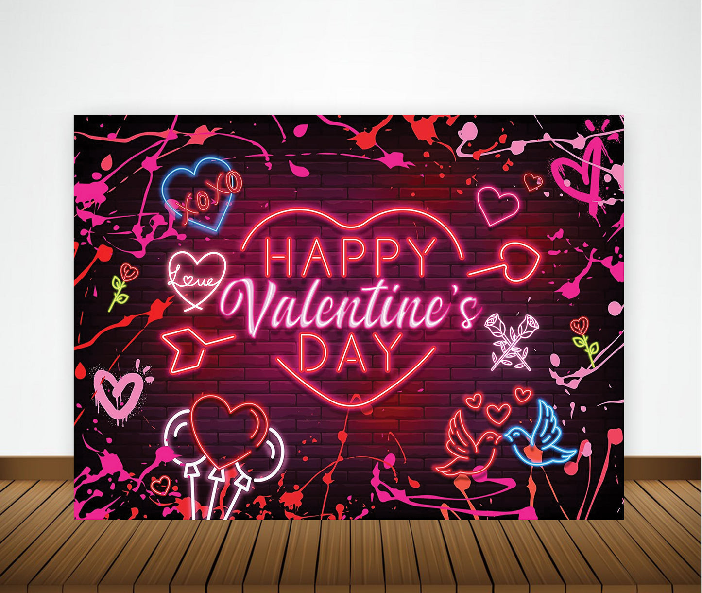 Valentine Party Backdrop for Decoration