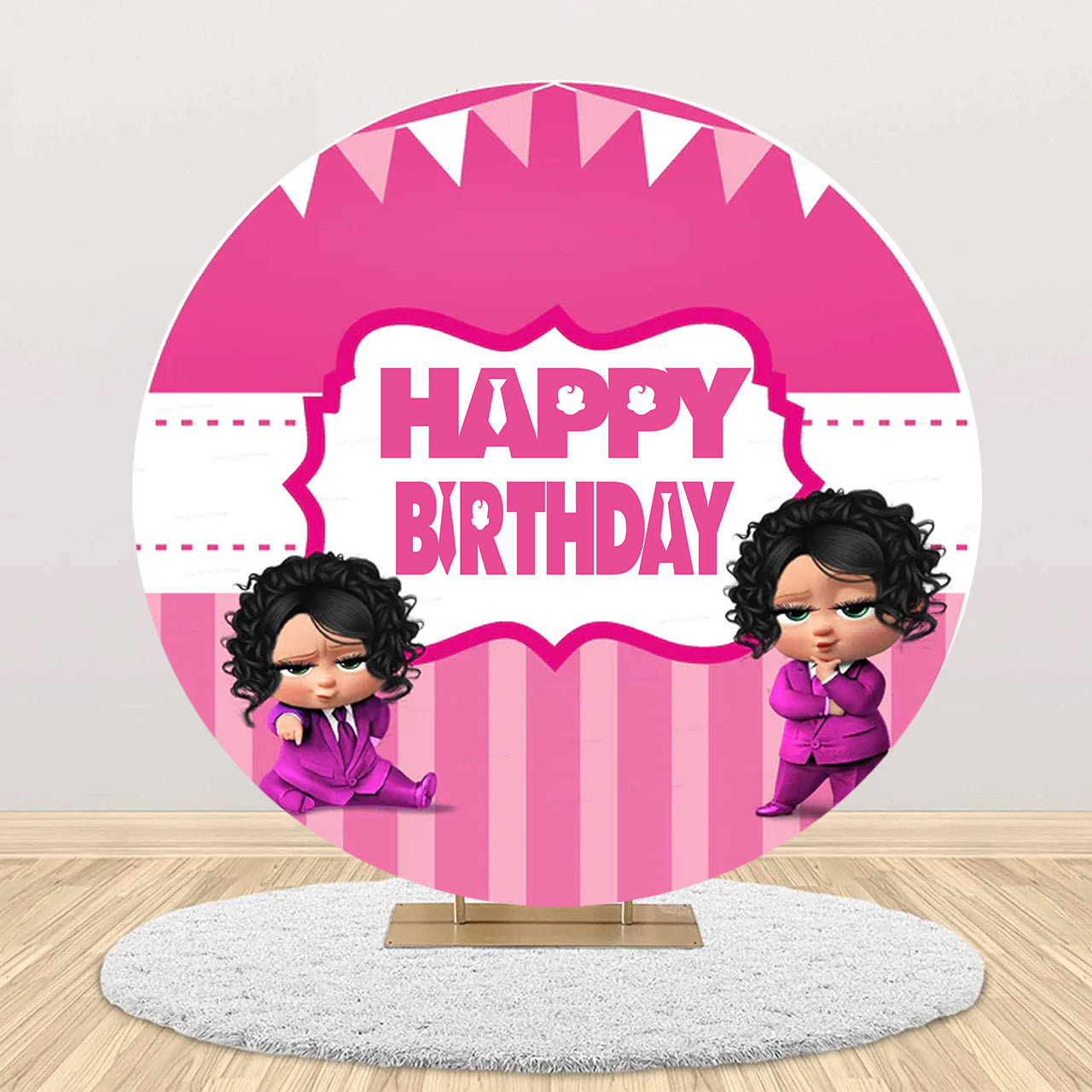 Boss Baby Girl Theme Birthday Party Backdrop