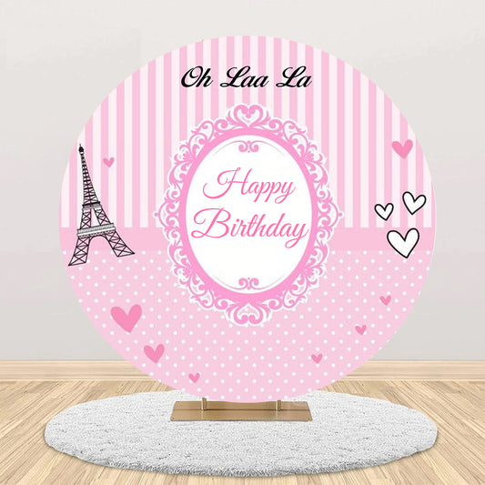 Oh La La Paris Theme Birthday Party Backdrop