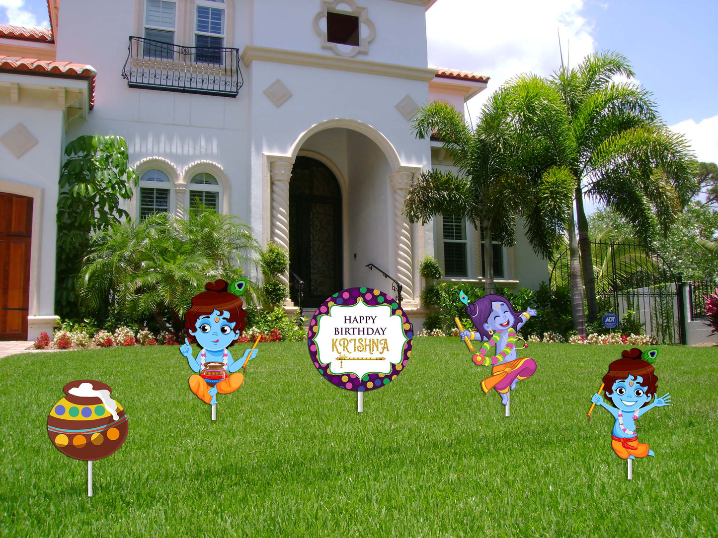 "Little Krishna"- Cutout Pack For Baby Boy Birthday - Pack Of 5
