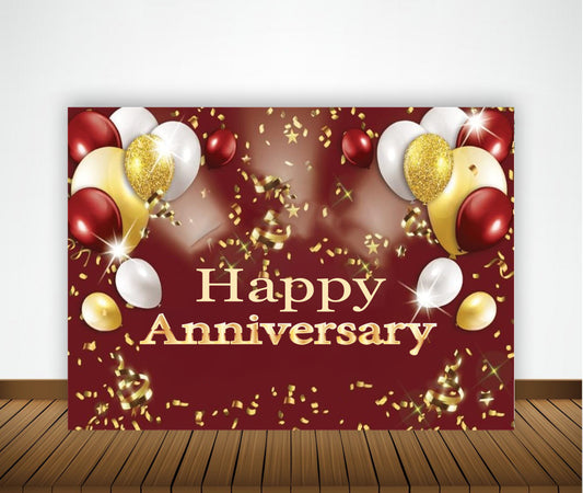 Anniversary Party Backdrop Banners for Couples