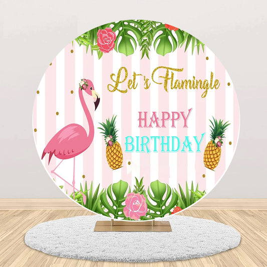 Flamingo Theme Birthday Party Backdrop
