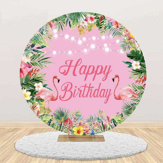 Flamingo Theme Birthday Party Backdrop