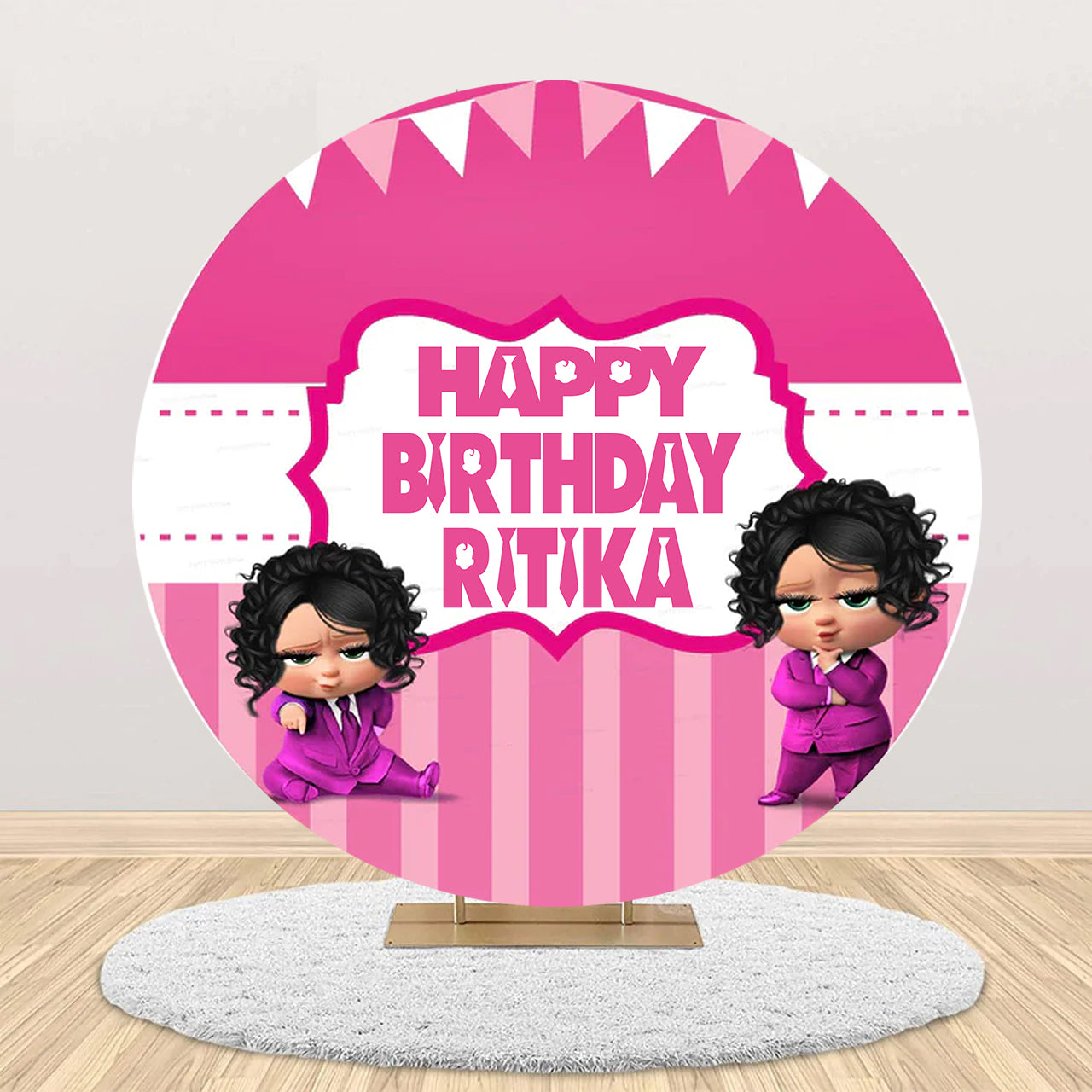 Boss Baby Girl Theme Birthday Party Backdrop