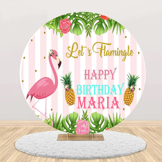 Flamingo Theme Birthday Party Backdrop