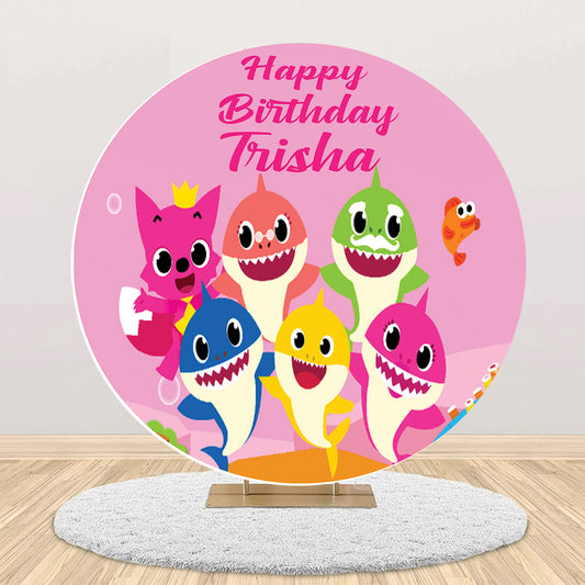 Baby Shark Theme Birthday Party Backdrop