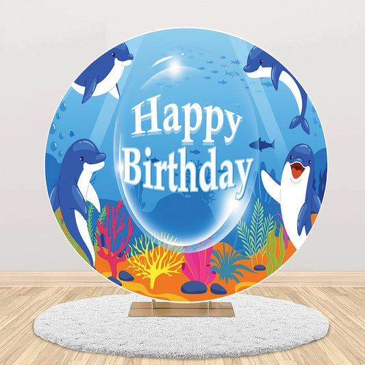 Baby Shark Theme Birthday Party Backdrop