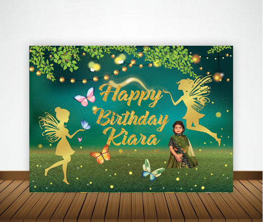 Butterfly & Fairies Theme Party Backdrop