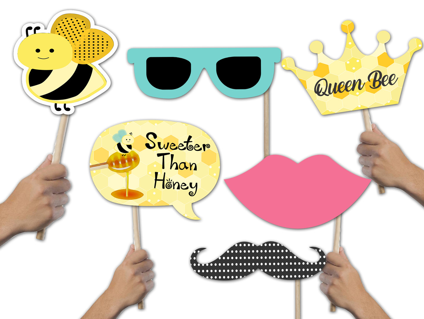Baby Shower Party Photo Booth Props Kit