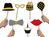 40th Birthday Party Photo Booth Props Kit