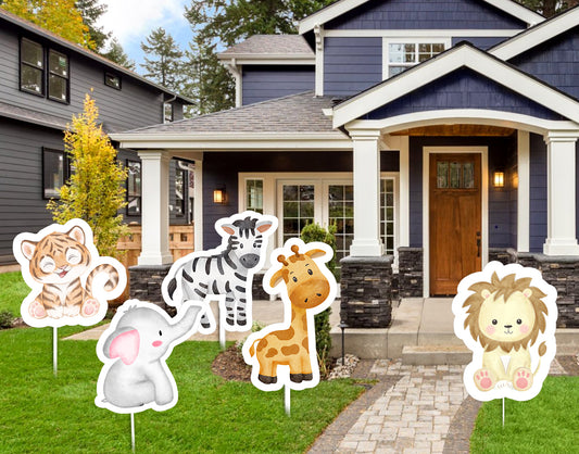 Jungle Theme Birthday Party Cutouts