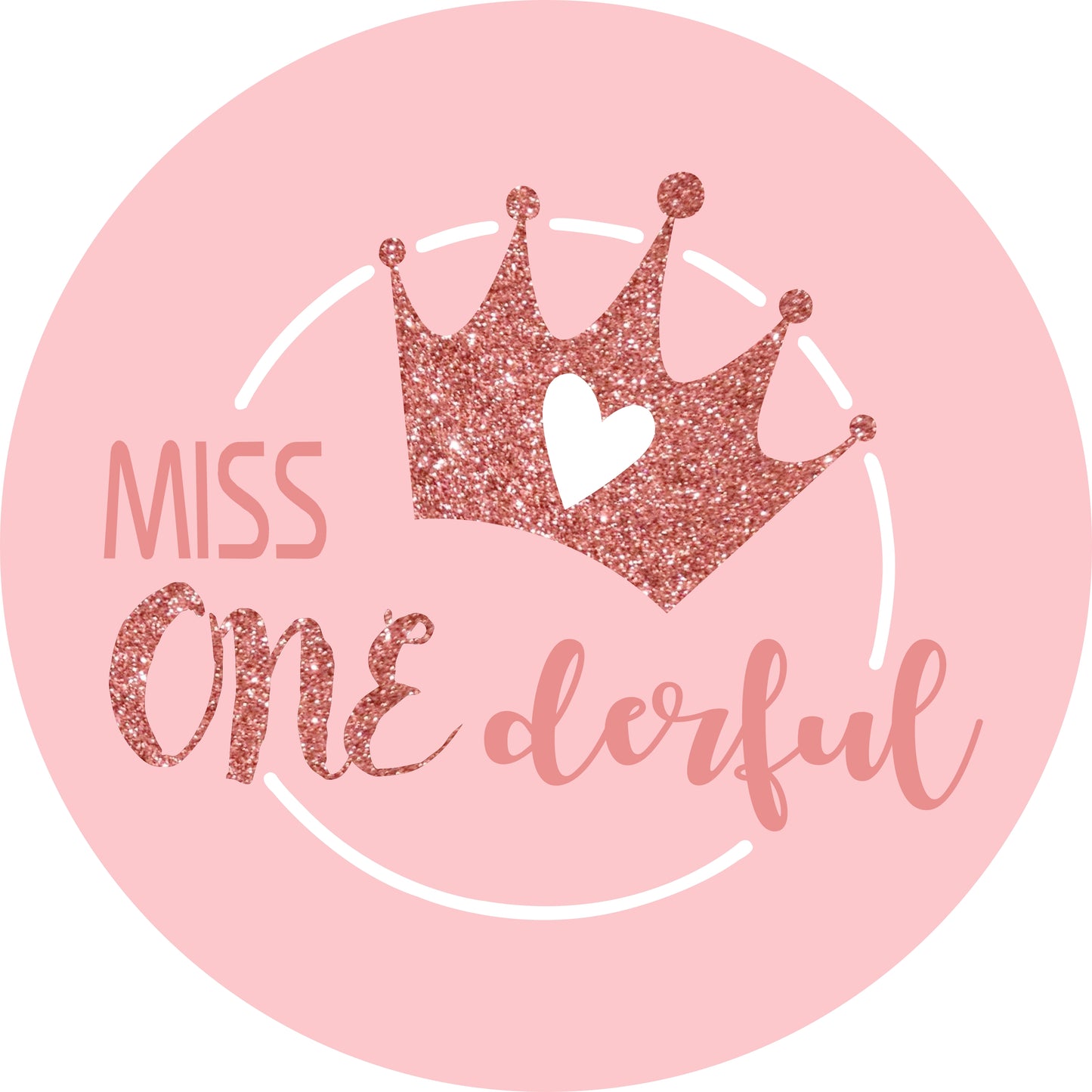 One Is Fun First Birthday Party Round Backdrop