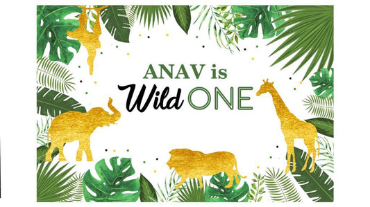 Wild One Birthday Party Backdrop